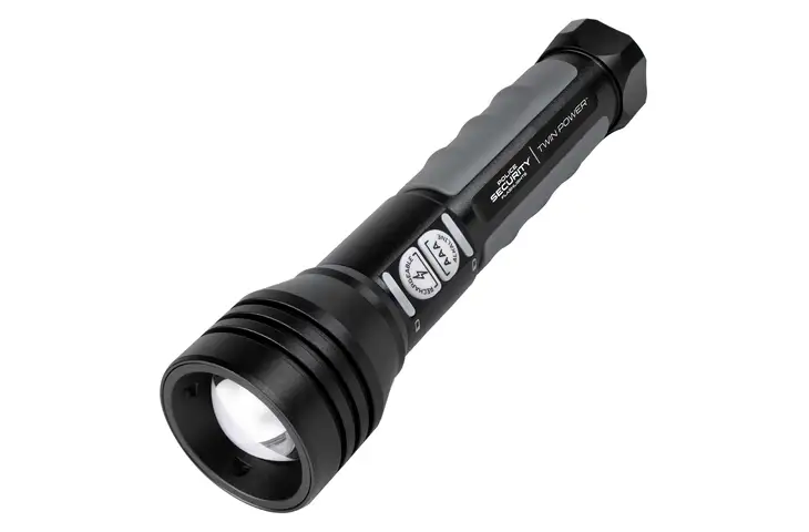 Police Security Flashlights Twin Power 600 Lumen LED Rechargeable Flashlight 97948
